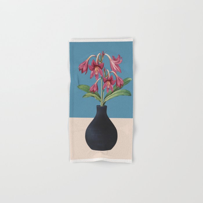 Flowers in Black Vase 1 Bath Towel Gallery Image 1