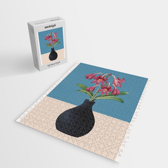 Flowers in Black Vase 1 Jigsaw Puzzle Gallery Image 2