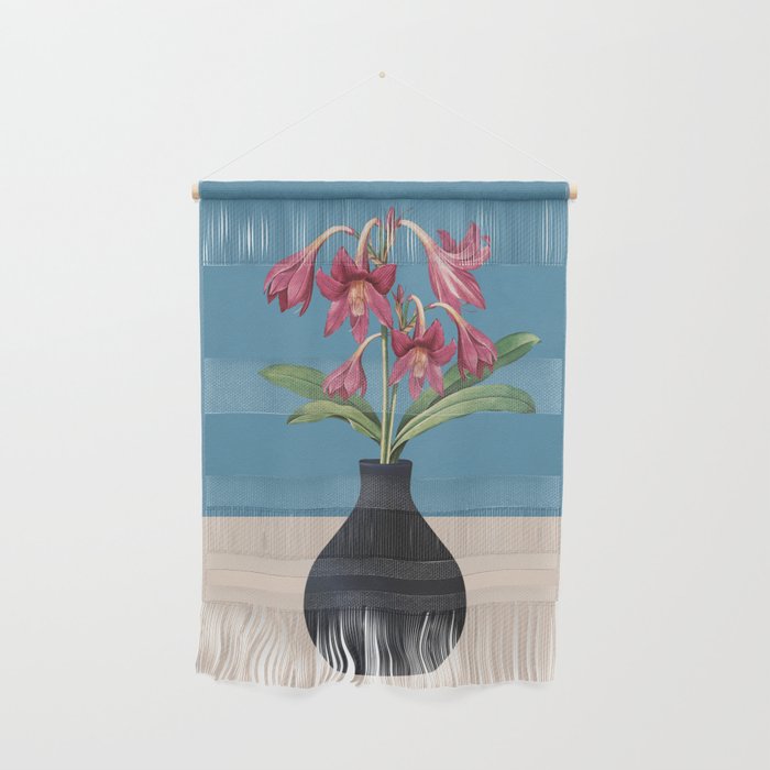 Flowers in Black Vase 1 Wall Hanging Gallery Image 1