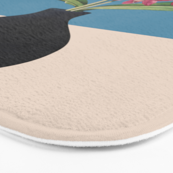 Flowers in Black Vase 1 Bath Mat Gallery Image 3