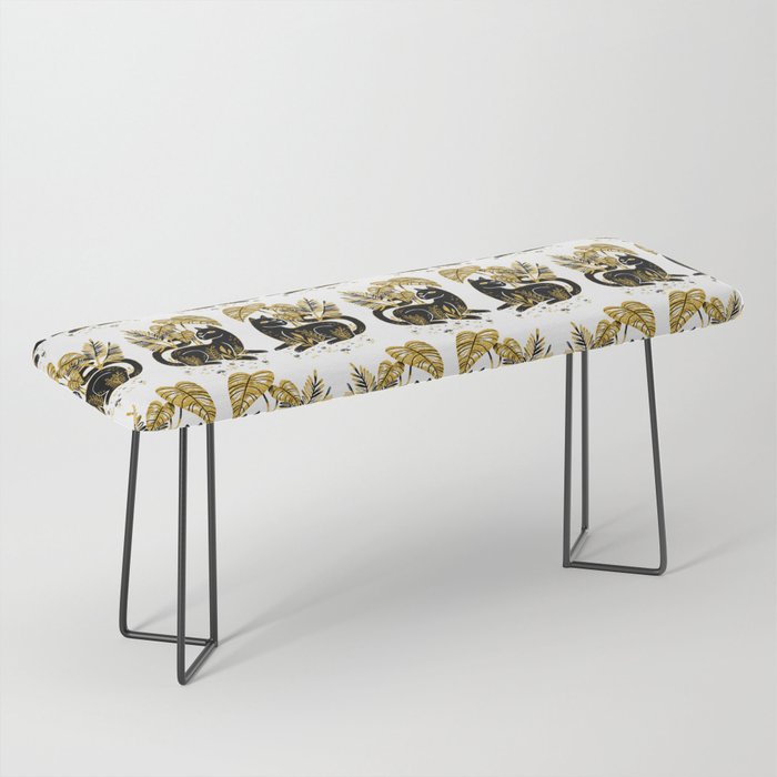 Gold & Black Panther Bench Gallery Image 1