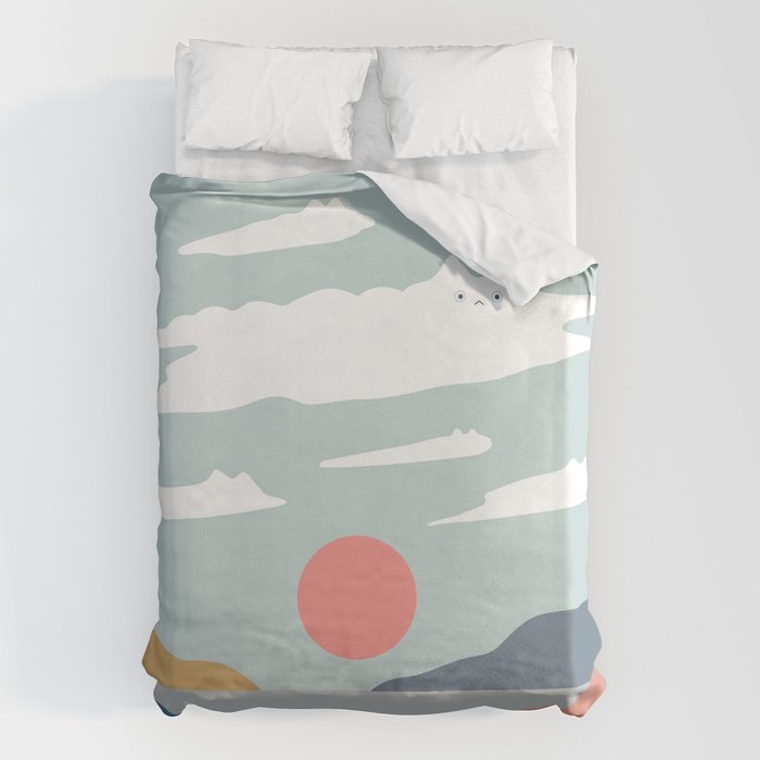 Cat Landscape 23 Duvet Cover Gallery Image 1