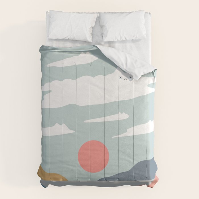 Cat Landscape 23 Comforter Gallery Image 6