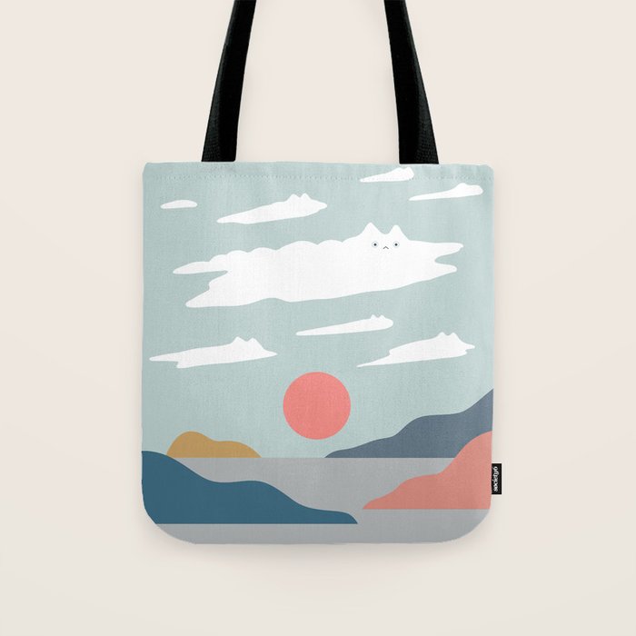 Cat Landscape 23 Tote Bag Gallery Image 1