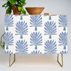 Palm Tree - Navy Palette Credenza Gallery Image 1