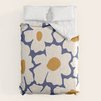Boho Blue blossom garden  Comforter Gallery Image 6