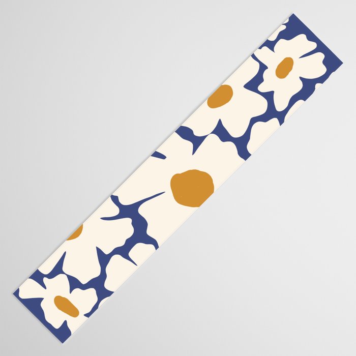 Boho Blue blossom garden  Table Runner Gallery Image 3