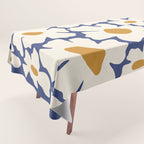 Boho Blue blossom garden  Tablecloth Gallery Image 1