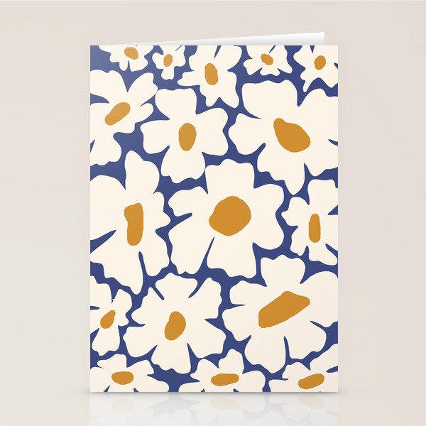 Boho Blue blossom garden  Stationery Card Gallery Image 1