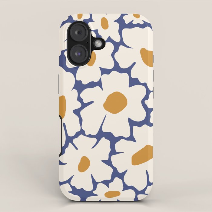 Boho Blue blossom garden  iPhone Case Gallery Image 1