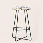 Boho Blue blossom garden  Stool Gallery Image 1