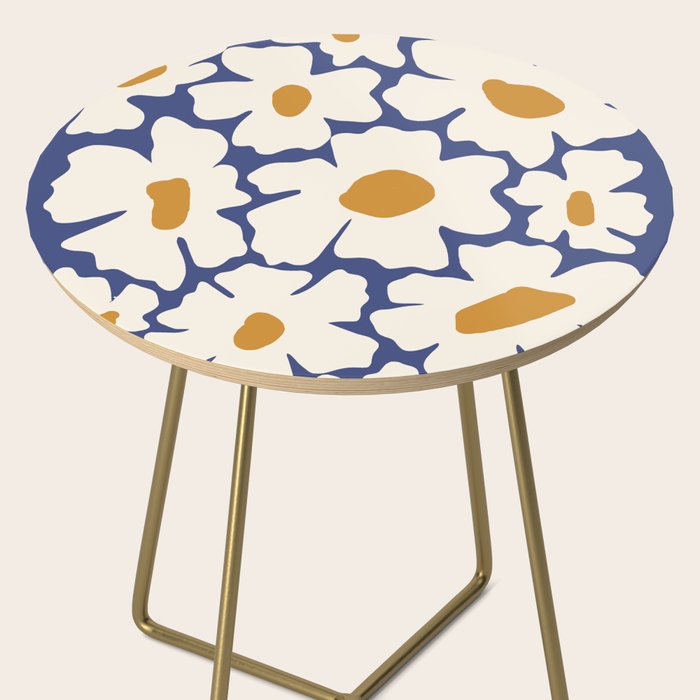 Boho Blue blossom garden  Side Table Gallery Image 2