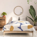 Boho Blue blossom garden  Comforter Gallery Image 3