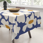Boho Blue blossom garden  Tablecloth Gallery Image 3