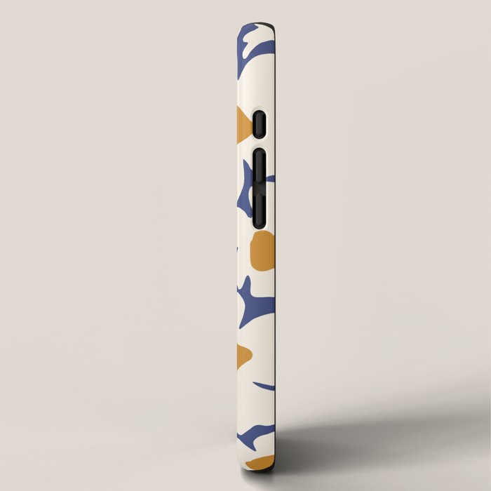Boho Blue blossom garden  iPhone Case Gallery Image 2