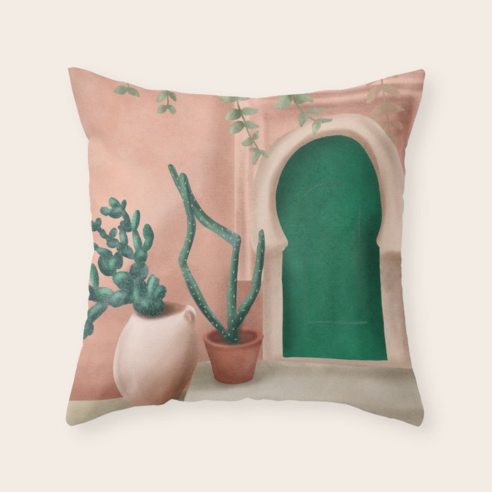 Green Door Throw Pillow Gallery Image 6
