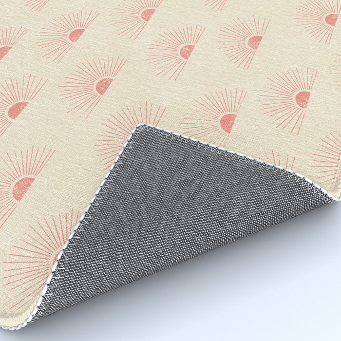 Sunrise - pink and cream Rug Gallery Image 4
