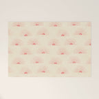 Sunrise - pink and cream Welcome Mat Gallery Image 1