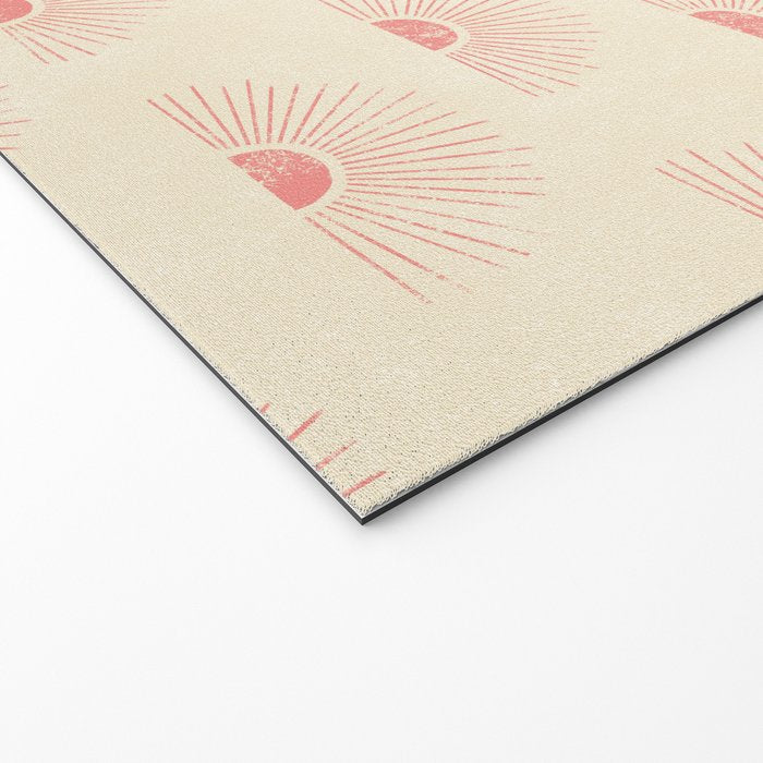 Sunrise - pink and cream Welcome Mat Gallery Image 2