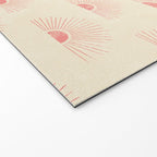 Sunrise - pink and cream Welcome Mat Gallery Image 2