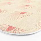 Sunrise - pink and cream Bath Mat Gallery Image 3