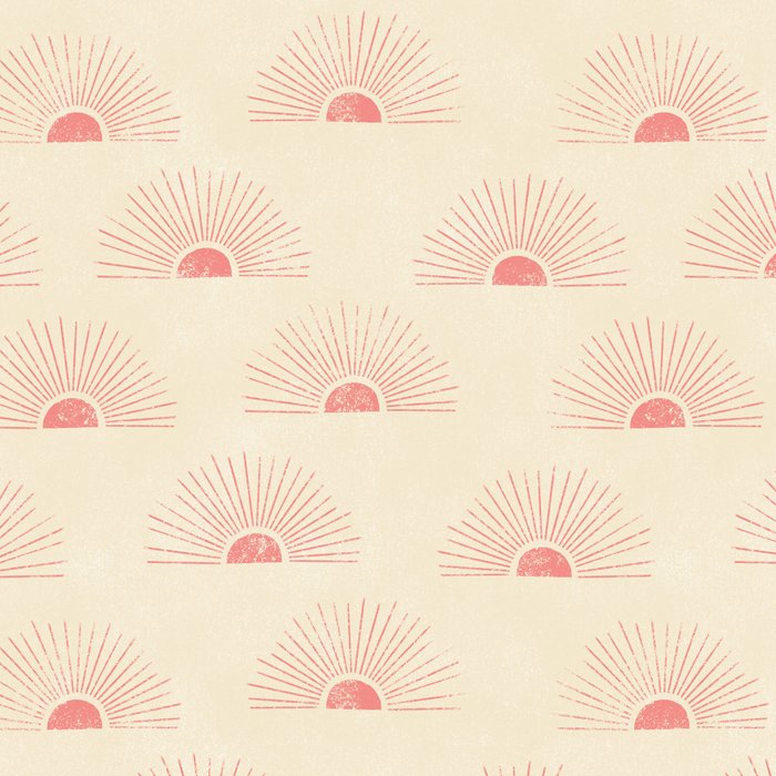 Sunrise - pink and cream Coffee Mug Gallery Image 2