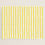 Yellow and White Cabana Stripes Palm Beach Preppy Jigsaw Puzzle Gallery Image 1