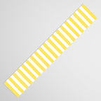 Yellow and White Cabana Stripes Palm Beach Preppy Table Runner Gallery Image 3