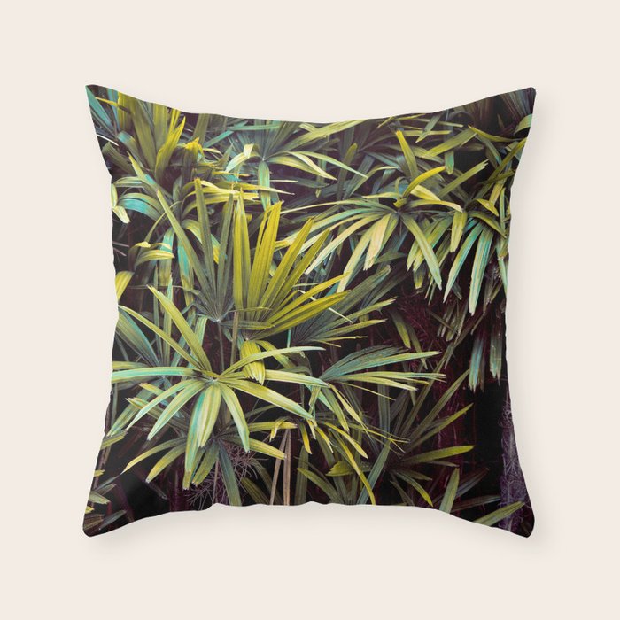 Neon Jungle - Tropical Nature Photography Throw Pillow Gallery Image 6
