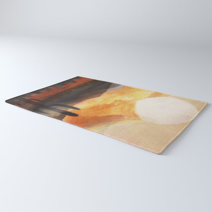 Desert in the Golden Sun Glow Rug Gallery Image 3