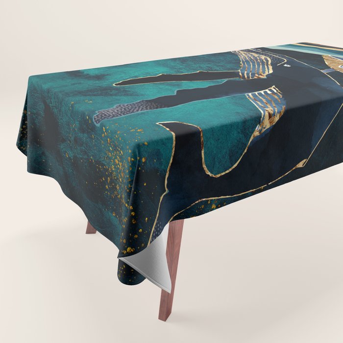 Moonlit Whales Tablecloth Gallery Image 1