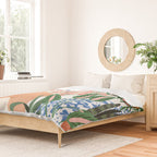 Moroccan Bath With Plants #botanical #illustration Duvet Cover Gallery Image 2