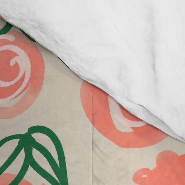 Moroccan Bath With Plants #botanical #illustration Comforter Gallery Image 4