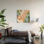 Moroccan Bath With Plants #botanical #illustration Wood Wall Art Gallery Image 2