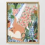 Moroccan Bath With Plants #botanical #illustration Serving Tray Gallery Image 1