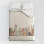 san antonio skyline Duvet Cover Gallery Image 6