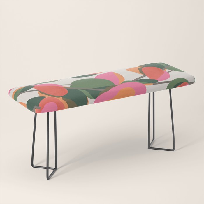 Abstract Eucalyptus Leaves Bench Gallery Image 1