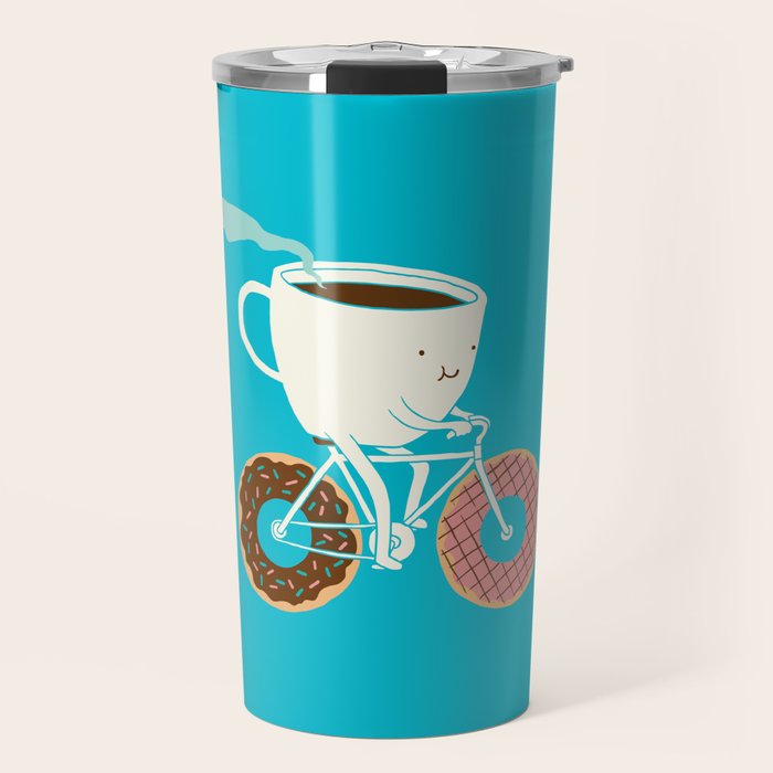 Coffee and Donuts Travel Mug Gallery Image 1