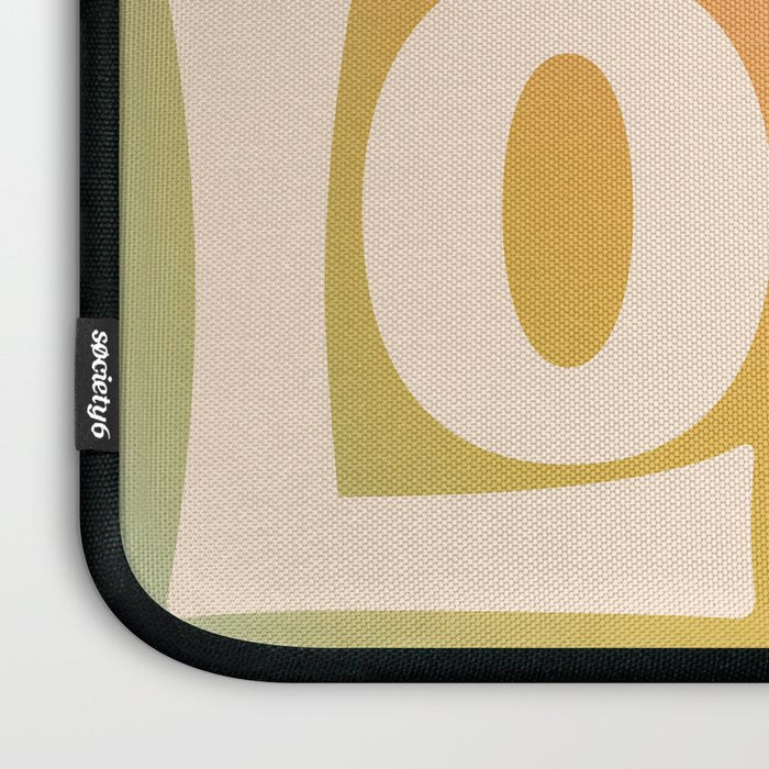 Beach Lover- Modern Typography Print Laptop Sleeve Gallery Image 3