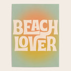Beach Lover- Modern Typography Print Poster Gallery Image 4