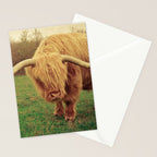 Scottish Highland Steer - regular version Stationery Card Gallery Image 2
