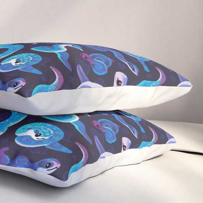 The Year of the Blue Snake Pillow Sham Gallery Image 3