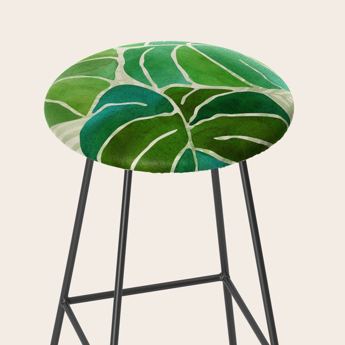 Tropical Plants Monstera Leaf Stool Gallery Image 2
