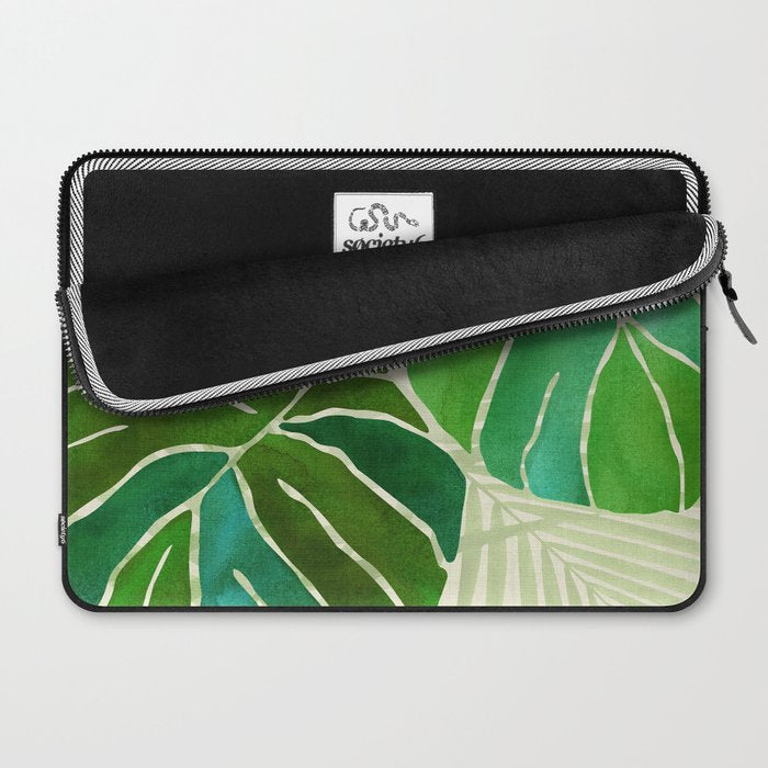 Tropical Plants Monstera Leaf Laptop Sleeve Gallery Image 2