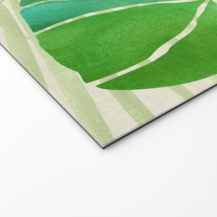 Tropical Plants Monstera Leaf Welcome Mat Gallery Image 2