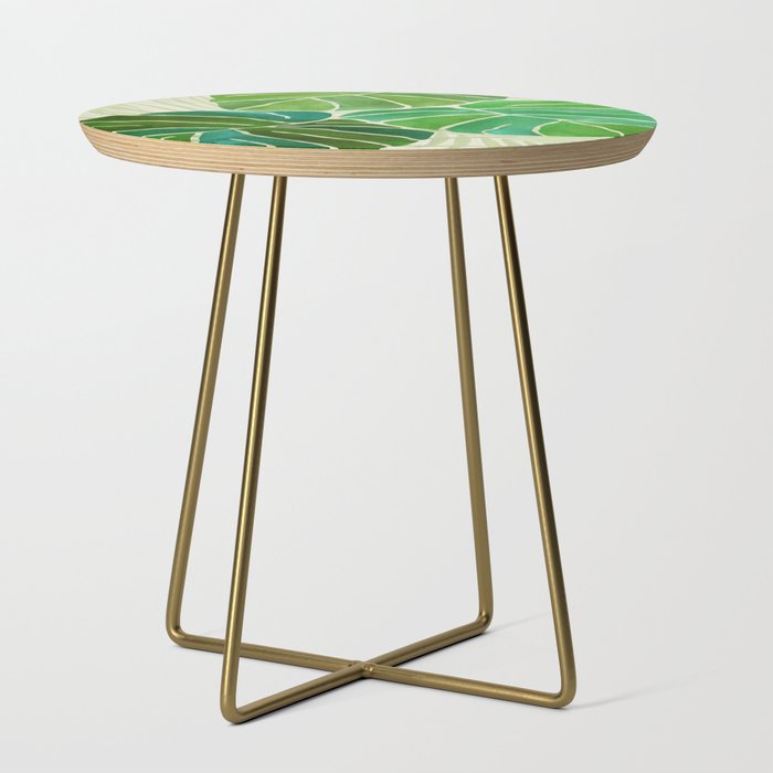 Tropical Plants Monstera Leaf Side Table Gallery Image 1