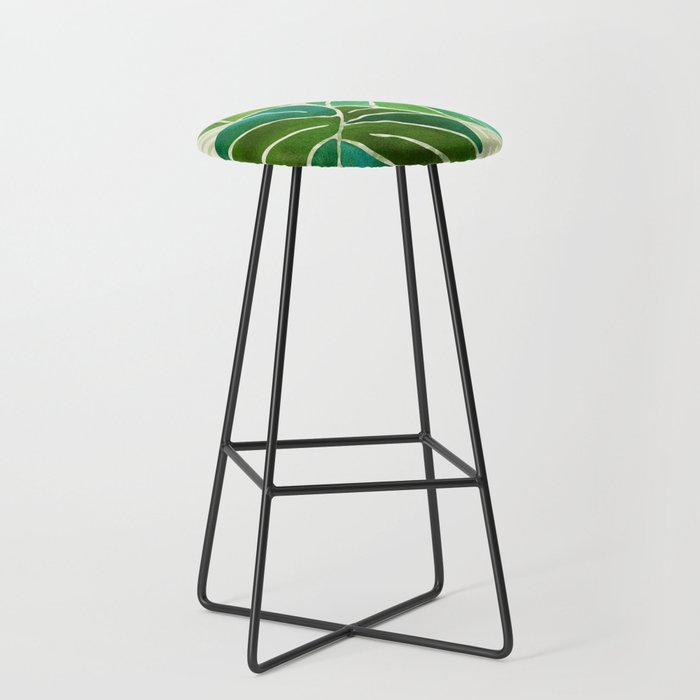 Tropical Plants Monstera Leaf Stool Gallery Image 1