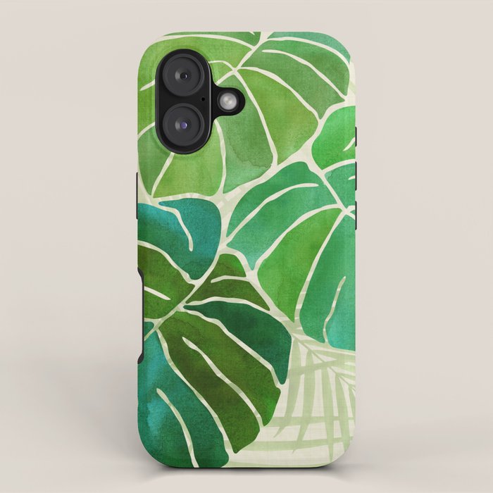 Tropical Plants Monstera Leaf iPhone Case Gallery Image 1