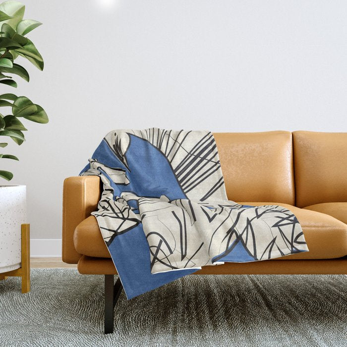 Abstract Zebras 3 Throw Blanket Gallery Image 1