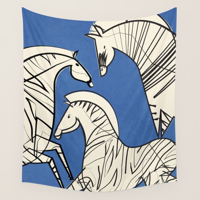 Abstract Zebras 3 Wall Tapestry Gallery Image 4